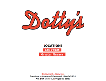 Tablet Screenshot of dottys.com